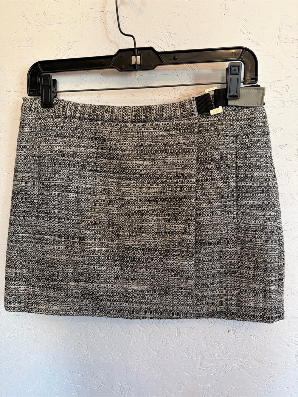 Diane Von Furstenberg Black & White Tweed Mini Skirt